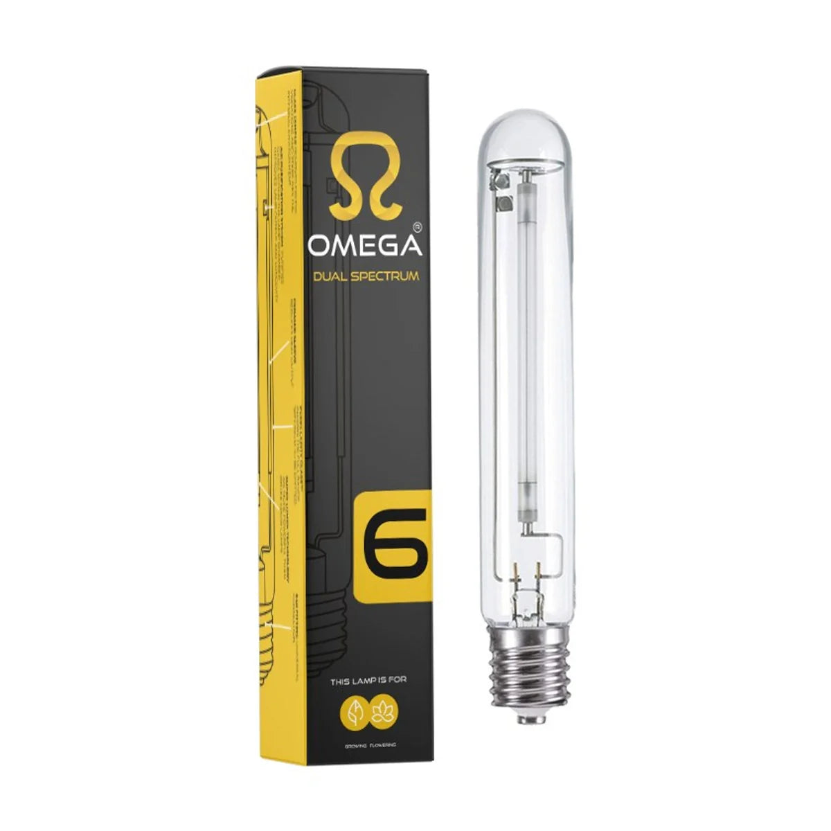 600W Grow Light Kit — Omega Black Ballast with Dual Spectrum Lamp & Euro Reflector