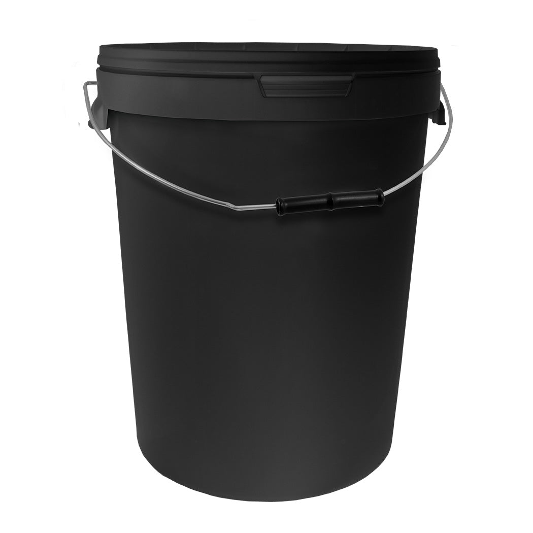 Round Black Bucket