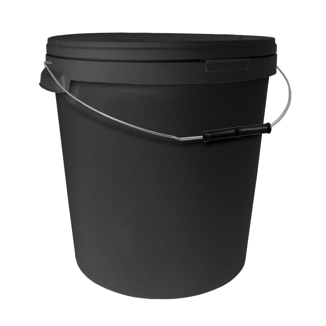 Round Black Bucket