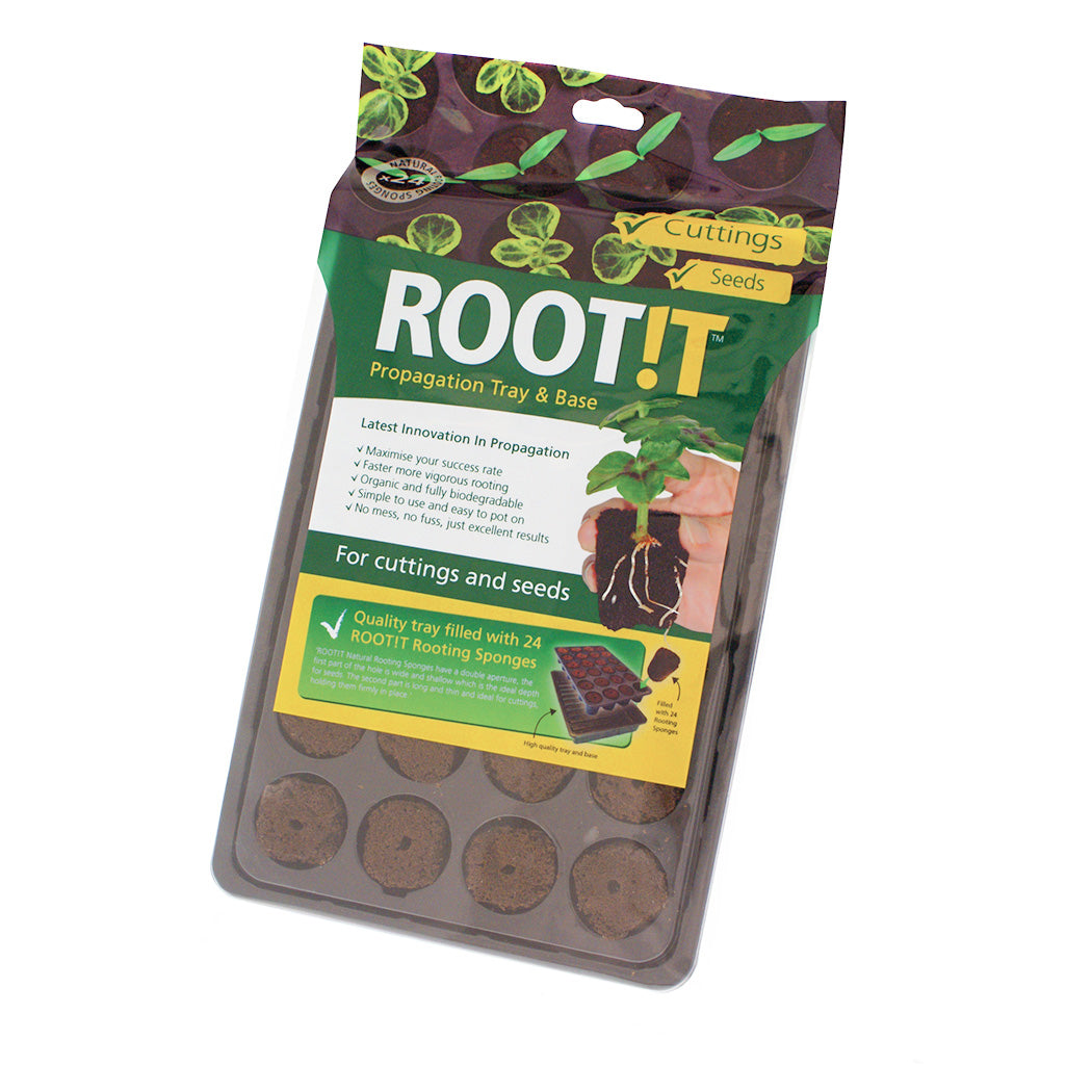 ROOT!T 24 Cell Filled Propagation Insert and Tray - National Hydroponics