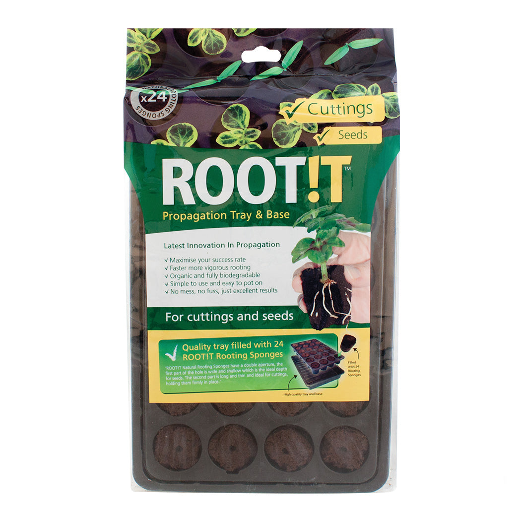 ROOT!T 24 Cell Filled Propagation Insert and Tray - National Hydroponics